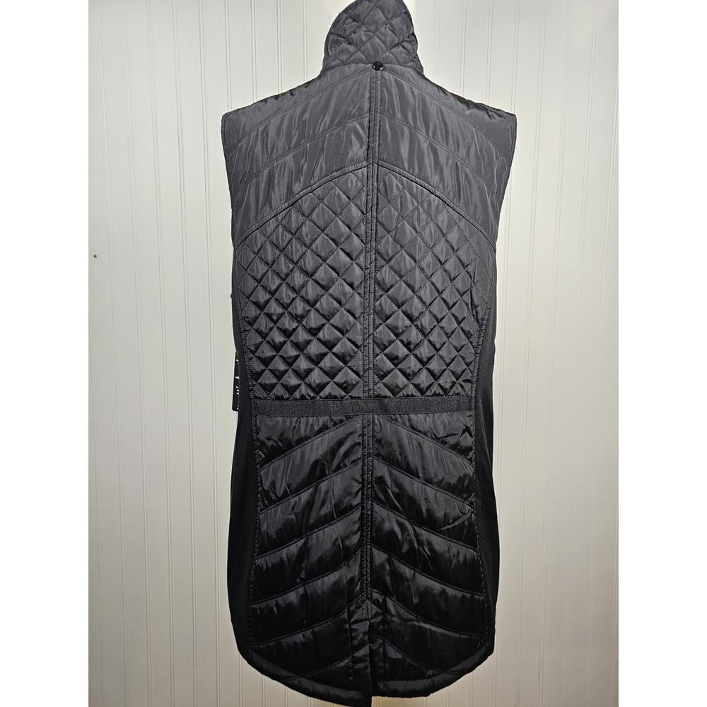 Sebby Collection Women's Black Quilted Vest Size 1X NWT - Picture 3 of 7